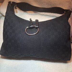 Gucci Black Saddle Bag